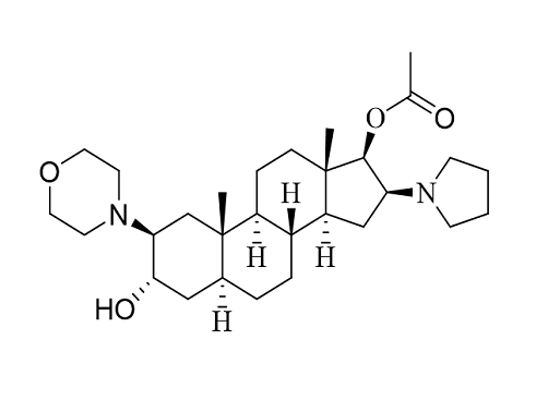 3Α,17Β-(二羟基)-2Β-(吗啉-1-基)-16-(吡咯烷-1-基)-5Α-雄甾-17-乙酸酯